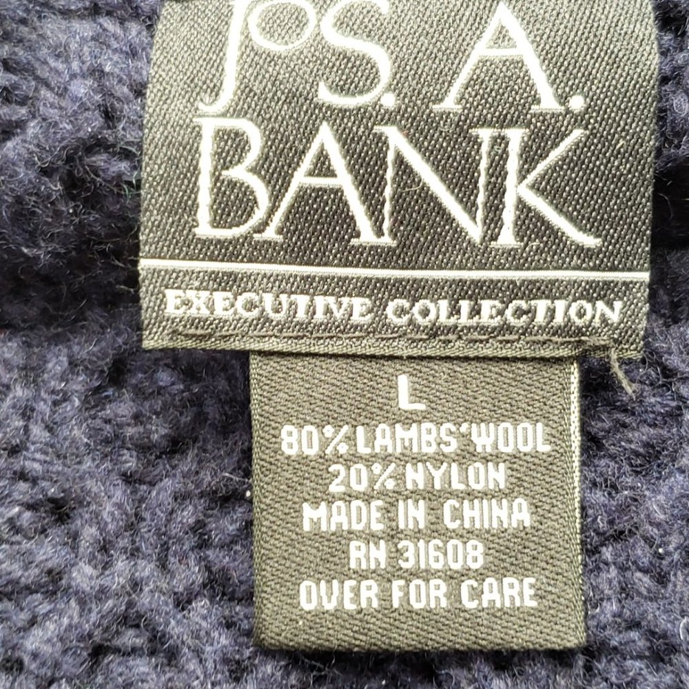 SOLD ๐ Lambs Wool Chunky Knit Fisherman Sweater Men's Large - Picture 3 of 9